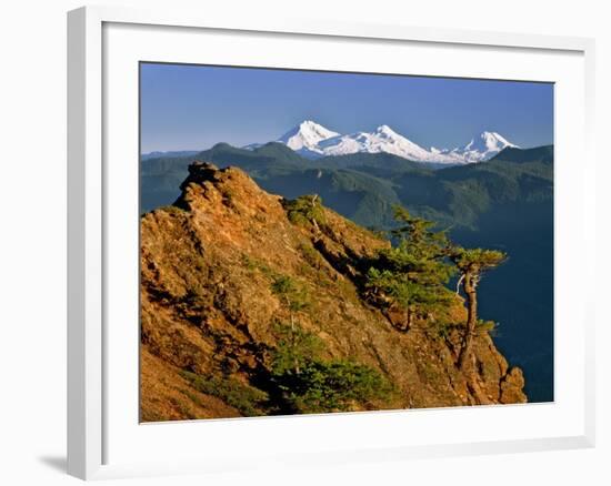 Three Sisters Mountains-Steve Terrill-Framed Photographic Print