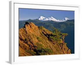 Three Sisters Mountains-Steve Terrill-Framed Photographic Print