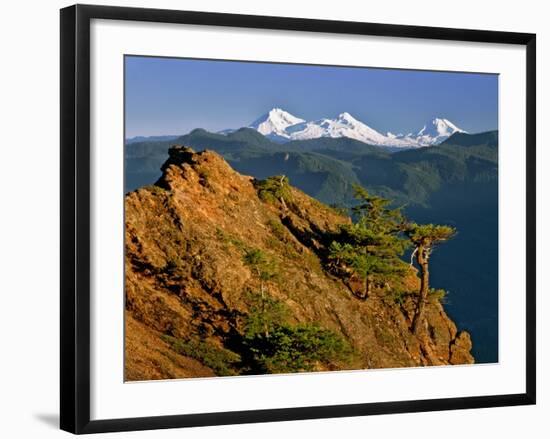 Three Sisters Mountains-Steve Terrill-Framed Photographic Print