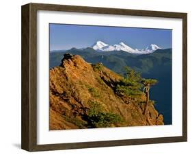 Three Sisters Mountains-Steve Terrill-Framed Photographic Print