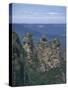 Three Sisters Rock Formations in the Blue Mountains at Katoomba, New South Wales, Australia-Wilson Ken-Stretched Canvas