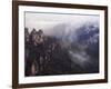 Three Sisters Rock Outcrops at Katoomba, Blue Mountains National Park, New South Wales, Australia-Kober Christian-Framed Photographic Print