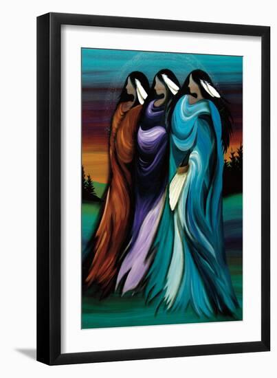 Three Sisters-Betty Albert-Framed Art Print