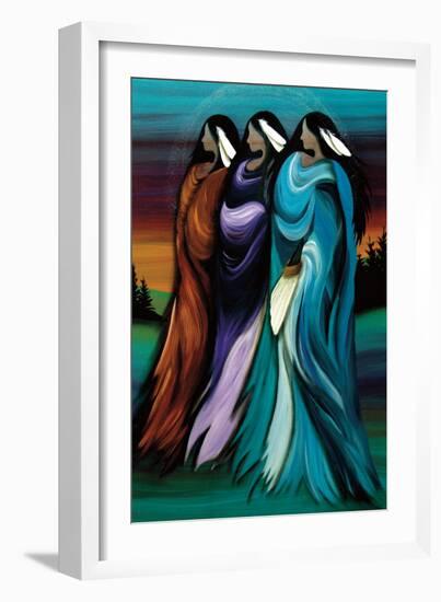 Three Sisters-Betty Albert-Framed Art Print