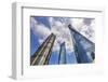 Three skyscrapers making patterns, Liujiashui Financial District, Shanghai, China.-William Perry-Framed Photographic Print