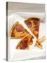 Three Slices of Pepperoni Pizza in Pizza Box-null-Stretched Canvas