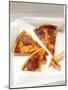 Three Slices of Pepperoni Pizza in Pizza Box-null-Mounted Photographic Print