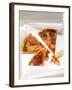 Three Slices of Pepperoni Pizza in Pizza Box-null-Framed Photographic Print