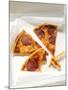 Three Slices of Pepperoni Pizza in Pizza Box-null-Mounted Photographic Print