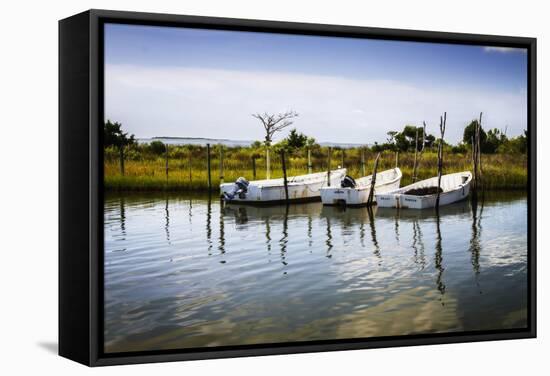 Three Small Boats II-Alan Hausenflock-Framed Stretched Canvas