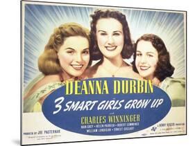 Three Smart Girls Grow Up - Lobby Card Reproduction-null-Mounted Photo