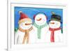 three snowmen sing-Melinda Hipsher-Framed Giclee Print