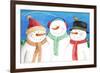 three snowmen sing-Melinda Hipsher-Framed Giclee Print