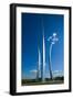 Three soaring spires of Air Force Memorial at One Air Force Memorial Drive, Arlington, Virginia...-null-Framed Photographic Print