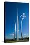 Three soaring spires of Air Force Memorial at One Air Force Memorial Drive, Arlington, Virginia...-null-Stretched Canvas