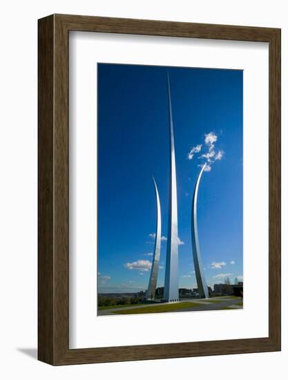 Three soaring spires of Air Force Memorial at One Air Force Memorial Drive, Arlington, Virginia...-null-Framed Photographic Print