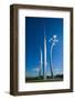 Three soaring spires of Air Force Memorial at One Air Force Memorial Drive, Arlington, Virginia...-null-Framed Photographic Print