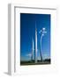 Three soaring spires of Air Force Memorial at One Air Force Memorial Drive, Arlington, Virginia...-null-Framed Photographic Print