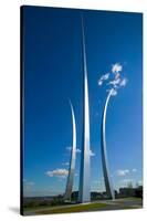 Three soaring spires of Air Force Memorial at One Air Force Memorial Drive, Arlington, Virginia...-null-Stretched Canvas