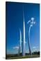 Three soaring spires of Air Force Memorial at One Air Force Memorial Drive, Arlington, Virginia...-null-Stretched Canvas