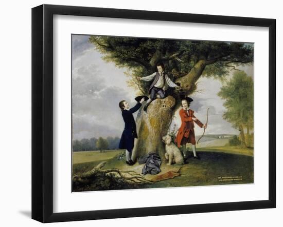 Three Sons of John, 3rd Earl of Bute-Johan Zoffany-Framed Giclee Print