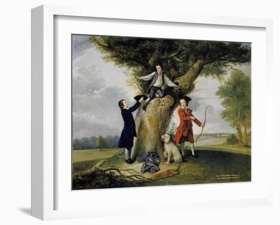 Three Sons of John, 3rd Earl of Bute-Johan Zoffany-Framed Giclee Print