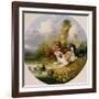 Three Spaniels Flushing Mallard-George Armfield-Framed Giclee Print