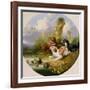 Three Spaniels Flushing Mallard-George Armfield-Framed Giclee Print