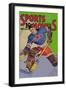 Three Star Goalie Lunges for Puck-null-Framed Art Print