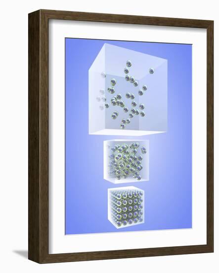 Three States of Matter: Solid Liquid Gas-PASIEKA-Framed Photographic Print