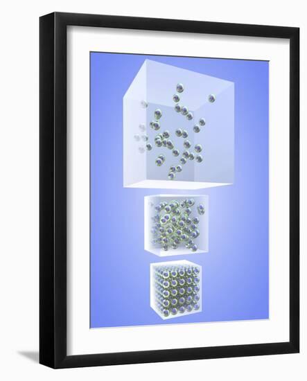 Three States of Matter: Solid Liquid Gas-PASIEKA-Framed Photographic Print