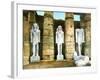 Three Statues of Rameses II, Luxor, Egypt, 20th Century-null-Framed Giclee Print