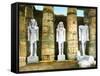 Three Statues of Rameses II, Luxor, Egypt, 20th Century-null-Framed Stretched Canvas