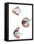 Three Steps of Proper Tooth Brushing-null-Framed Stretched Canvas