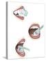 Three Steps of Proper Tooth Brushing-null-Stretched Canvas