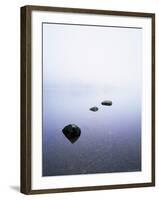 Three Stones on the Edge of Grasmere, Lake District National Park, Cumbria, England, United Kingdom-Lee Frost-Framed Photographic Print