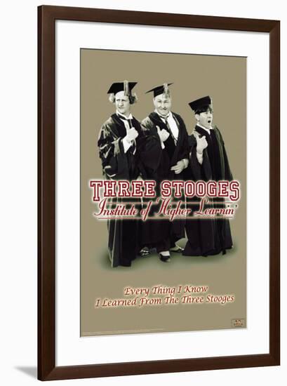 Three Stooges - Higher Learnin-null-Framed Poster