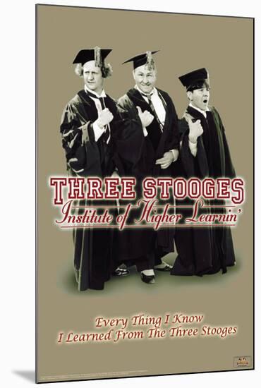 Three Stooges - Higher Learnin-null-Mounted Poster