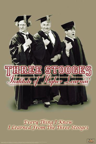 Three Stooges - Higher Learnin-null-Lamina Framed Poster