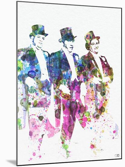 Three Stooges-NaxArt-Mounted Art Print