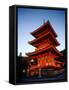 Three-Story Pagoda of Kiyomizu Temple (Kiyomizudera), Kyoto, Japan,-null-Framed Stretched Canvas