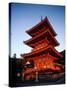 Three-Story Pagoda of Kiyomizu Temple (Kiyomizudera), Kyoto, Japan,-null-Stretched Canvas