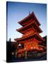 Three-Story Pagoda of Kiyomizu Temple (Kiyomizudera), Kyoto, Japan,-null-Stretched Canvas