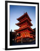 Three-Story Pagoda of Kiyomizu Temple (Kiyomizudera), Kyoto, Japan,-null-Framed Photographic Print