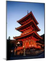 Three-Story Pagoda of Kiyomizu Temple (Kiyomizudera), Kyoto, Japan,-null-Mounted Photographic Print