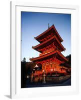 Three-Story Pagoda of Kiyomizu Temple (Kiyomizudera), Kyoto, Japan,-null-Framed Photographic Print