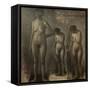 Three studies of female nude, 1909-10-Vilhelm Hammershoi-Framed Stretched Canvas