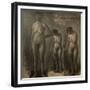 Three studies of female nude, 1909-10-Vilhelm Hammershoi-Framed Giclee Print