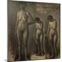 Three studies of female nude, 1909-10-Vilhelm Hammershoi-Mounted Giclee Print