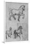 'Three Studies of Horses', c1480 (1945)-Leonardo Da Vinci-Framed Giclee Print